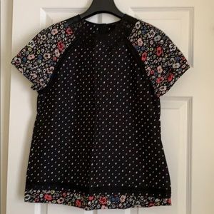 Coach Floral and Skull Viscose Top